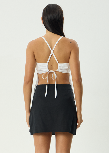 AFENDS Womens Annalise - Tie Top - White