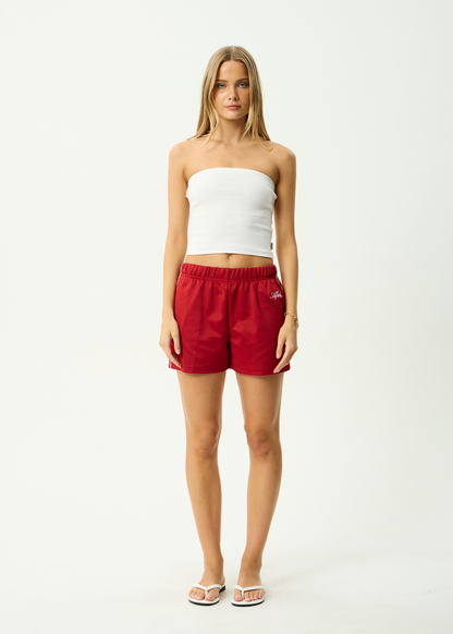 AFENDS Womens Avenue -  Track Short - Ketchup