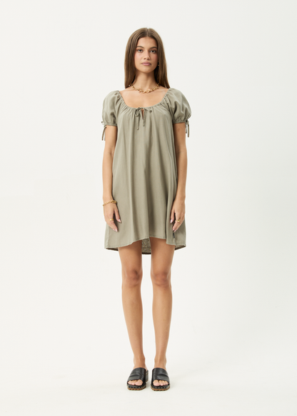 AFENDS Womens Lenni - Mini Dress - Olive