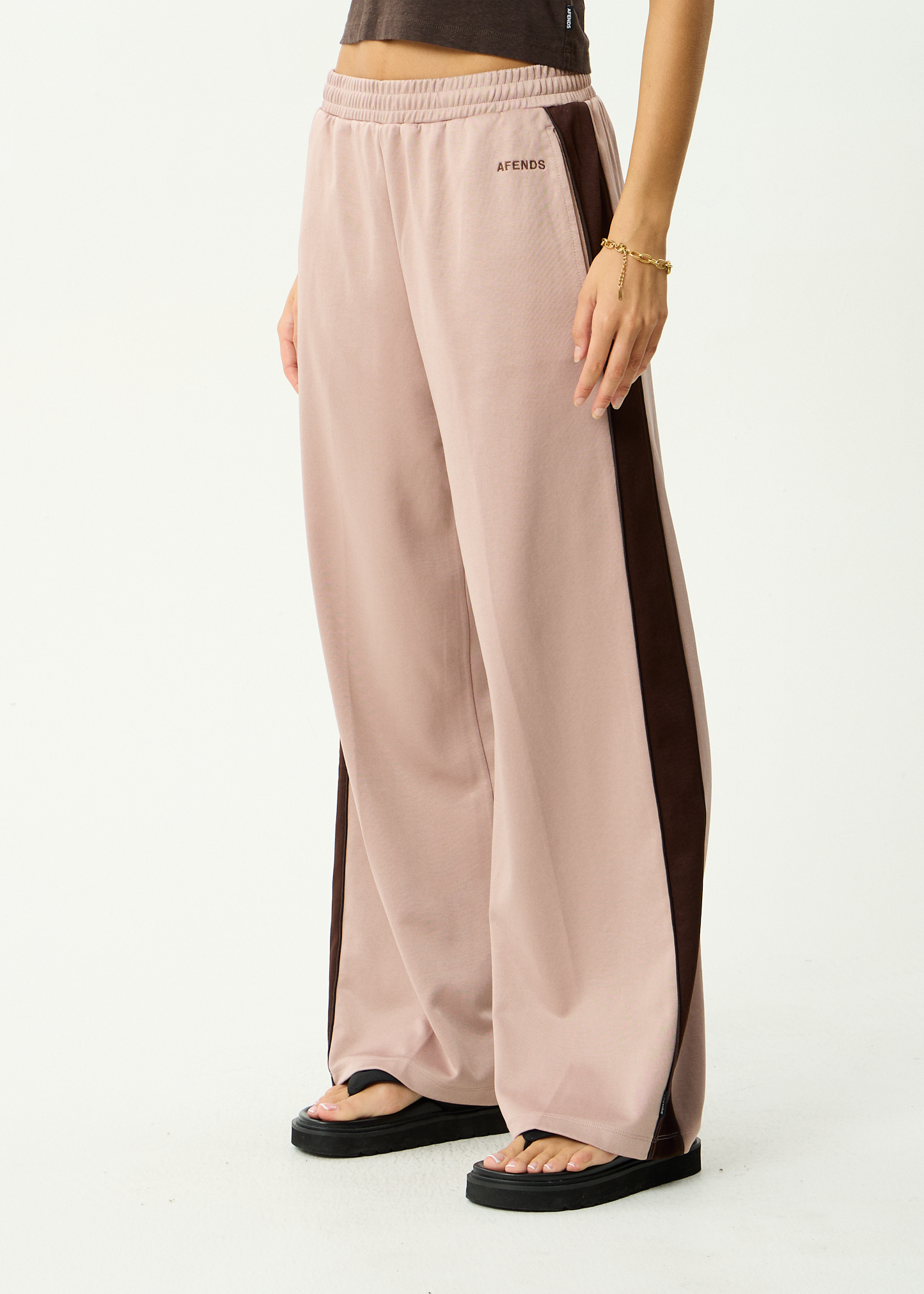 AFENDS Womens Brooklyn - Track Pant - Dusty Pink
