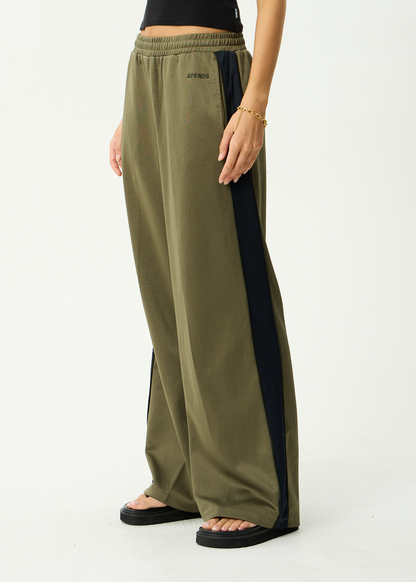AFENDS Womens Brooklyn - Track Pant - Olive