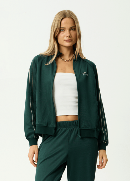 AFENDS Womens Avenue - Track Jacket - Pine