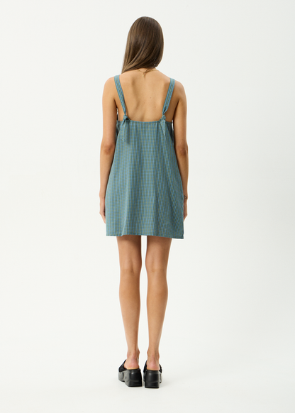 AFENDS Womens Voyager - Mini Dress - Deep Olive Voyager