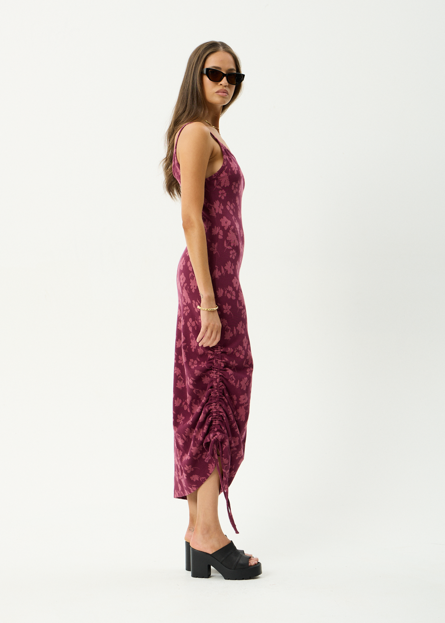 AFENDS Womens Marin - Maxi Dress - Port