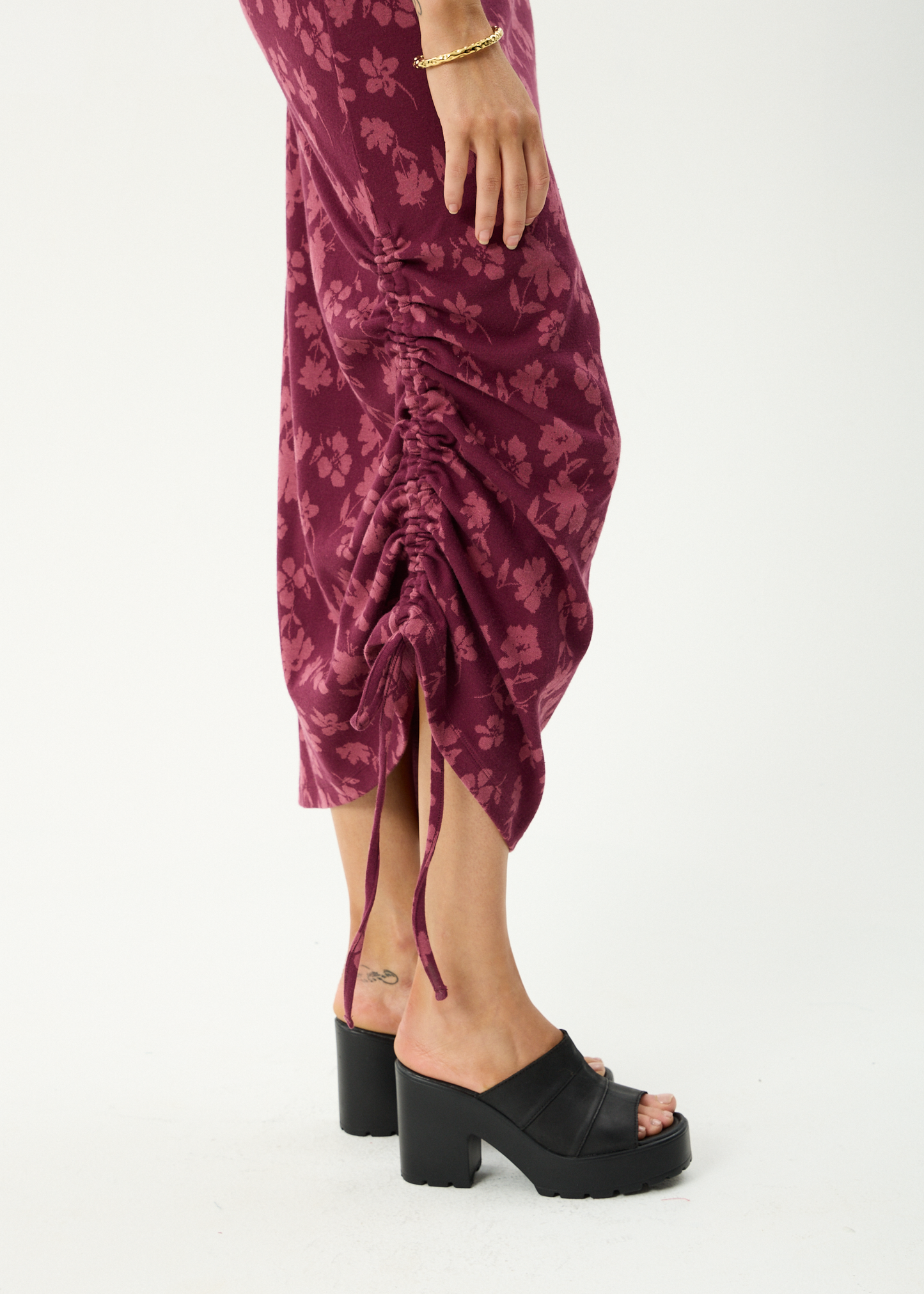 AFENDS Womens Marin - Maxi Dress - Port