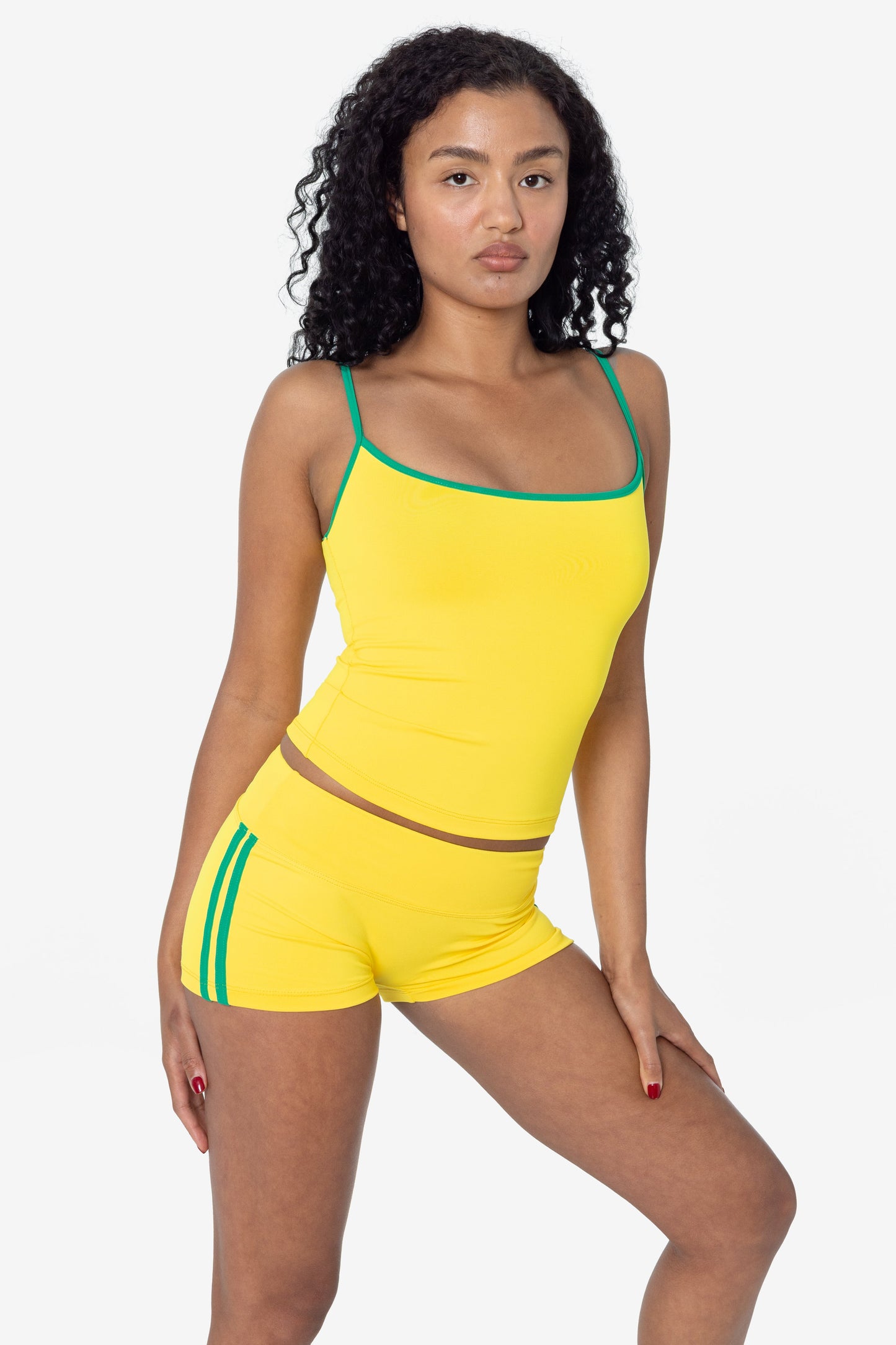 RAW352-WC - Athletic Stripe Performance Mini Short