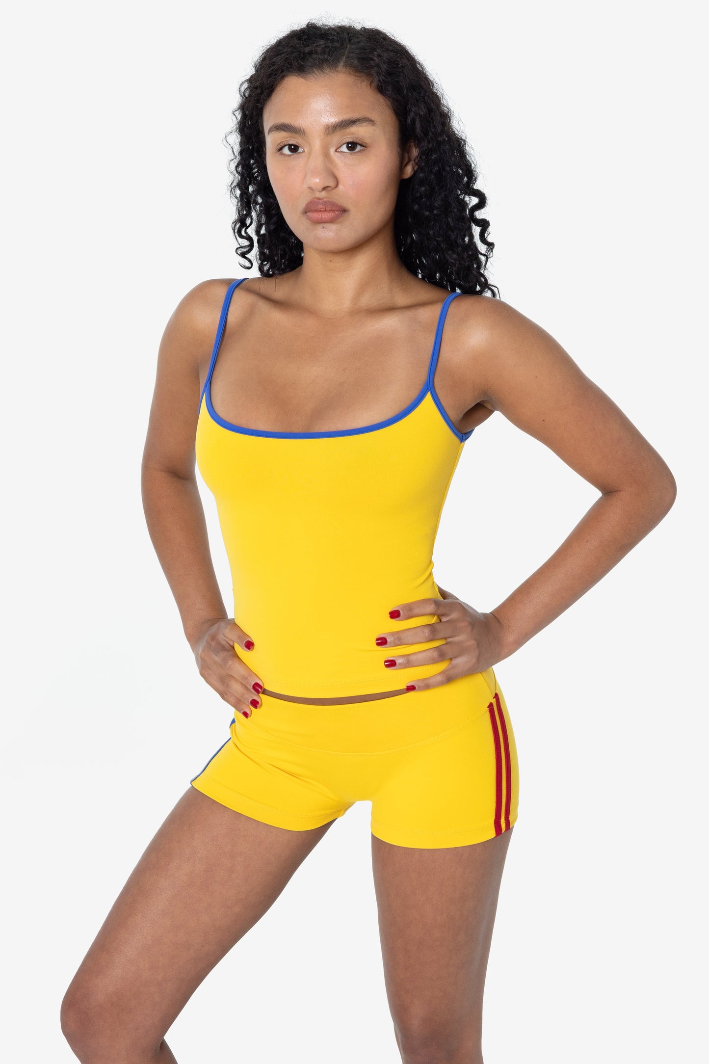 RAW352-WC - Athletic Stripe Performance Mini Short
