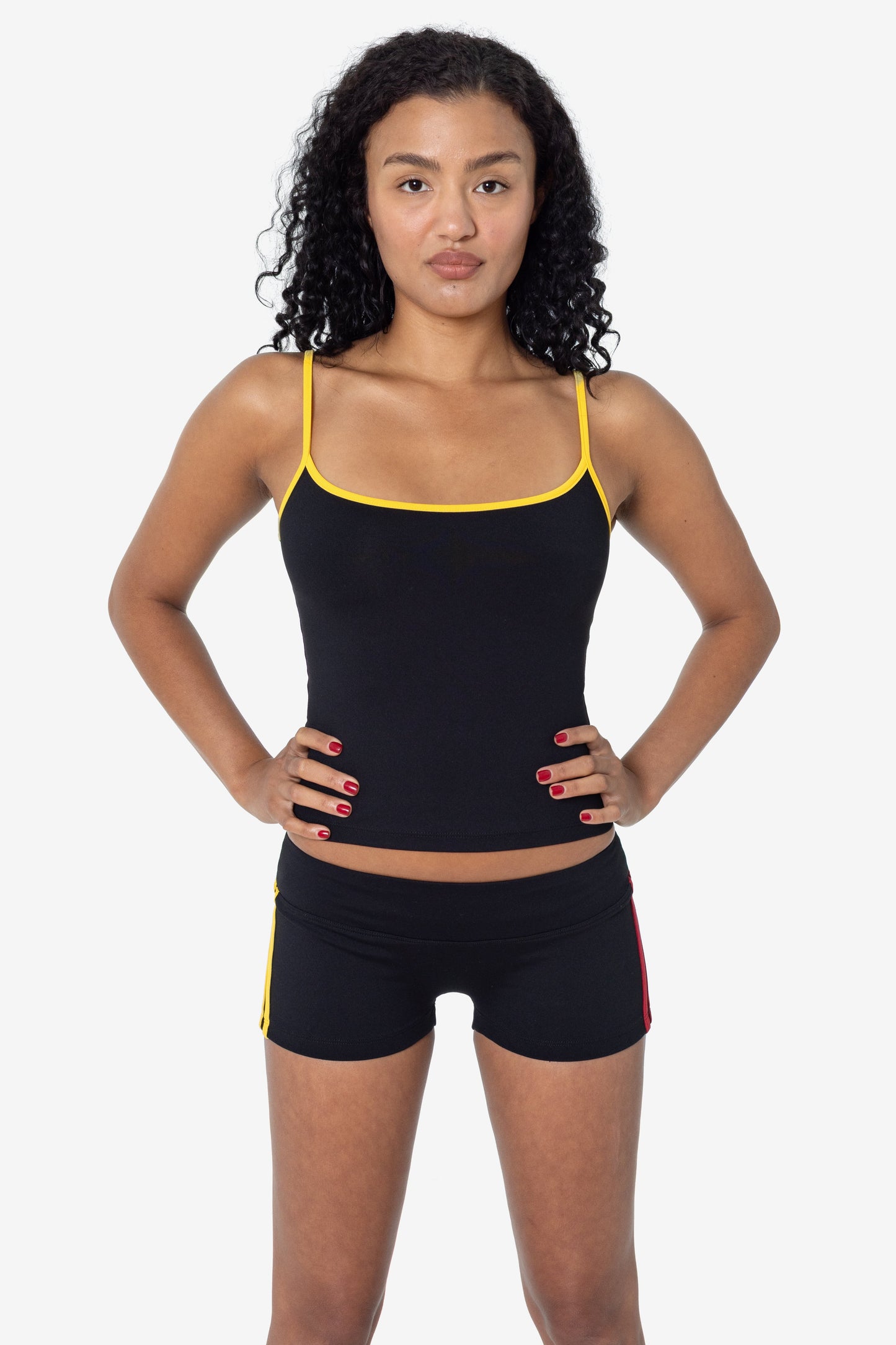 RAW311-WC - Contrast Performance Spaghetti Tank