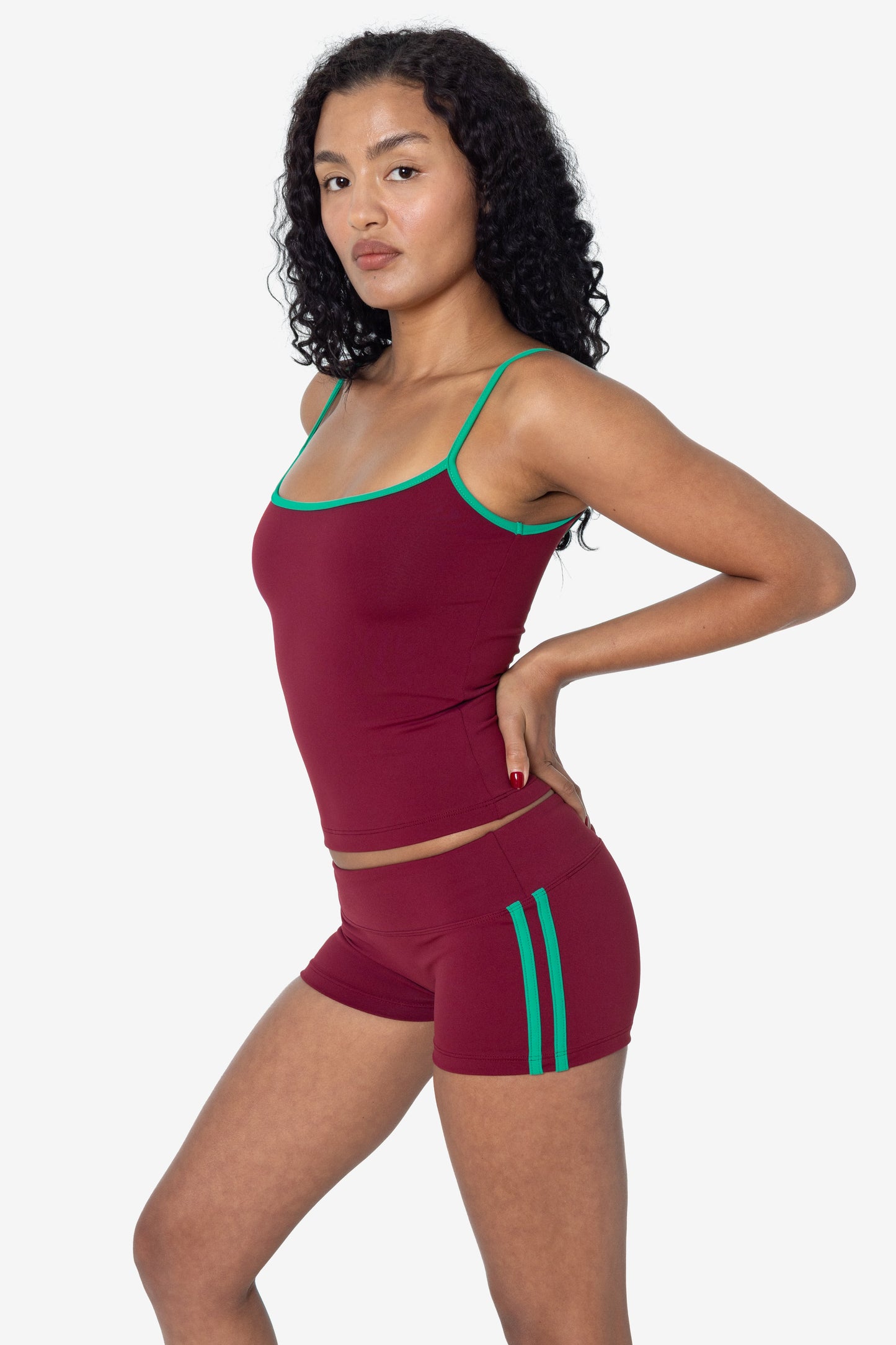 RAW352-WC - Athletic Stripe Performance Mini Short