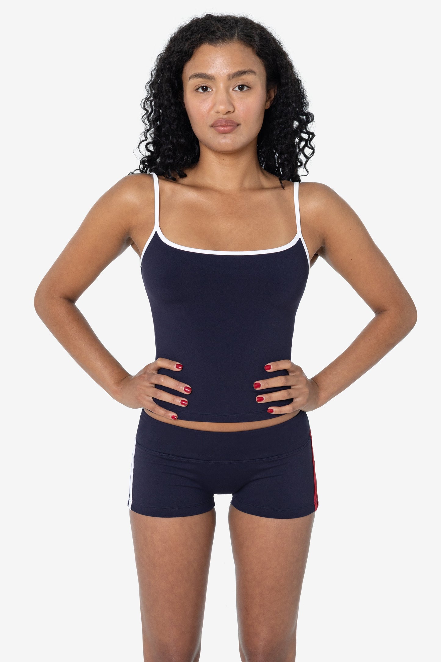RAW311-WC - Contrast Performance Spaghetti Tank