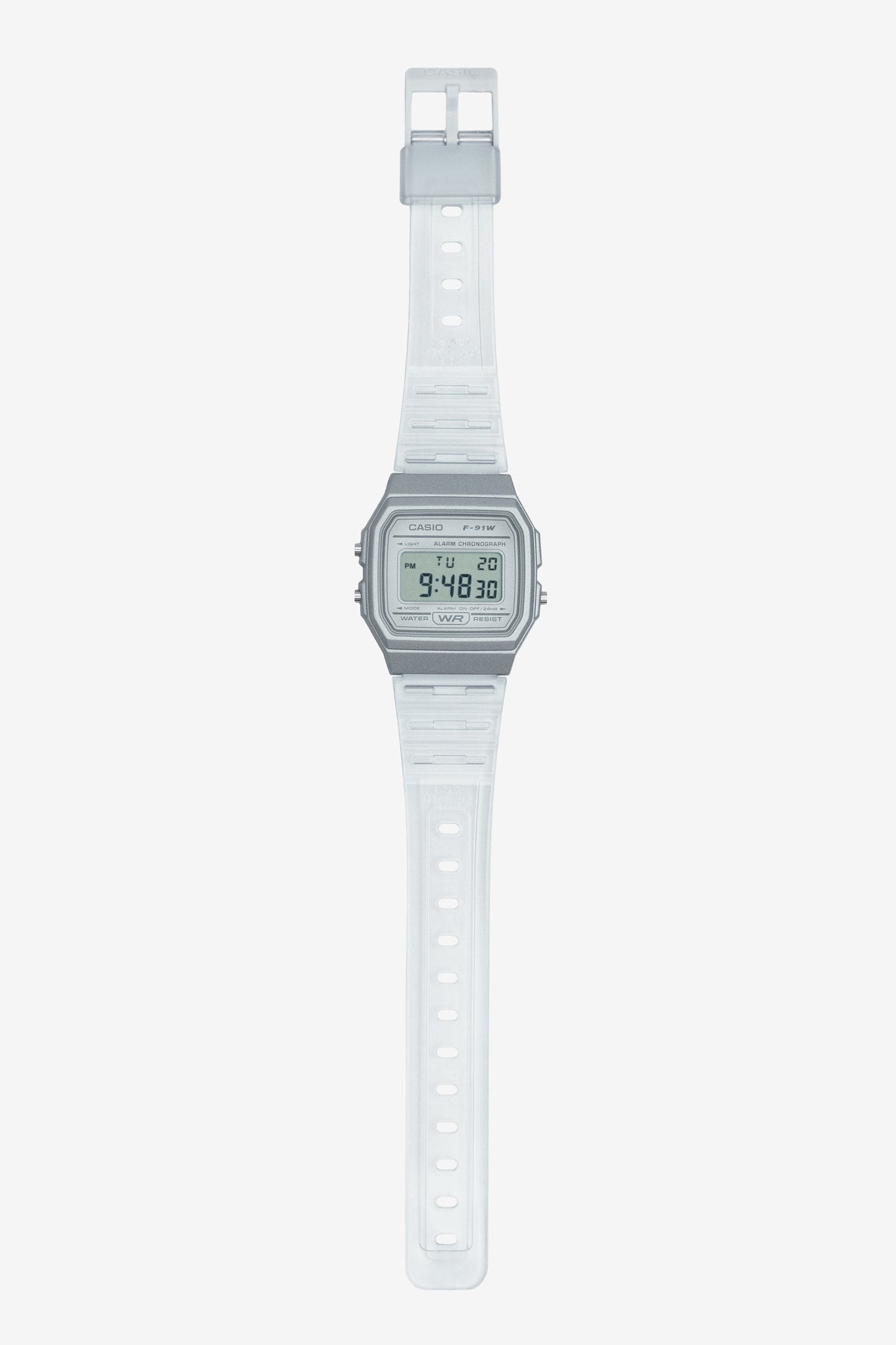 WCHD7CF - Casio Unisex Digital Clear Jelly Strap Watch