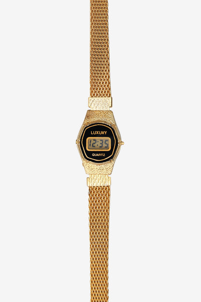 WCHRA58 - Tiny Metal Mesh Luxury Watch