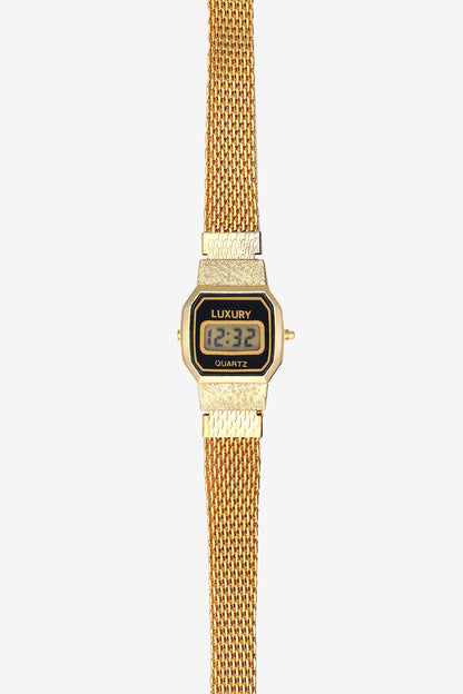 WCHRA55 - Tiny Metal Mesh Luxury Watch