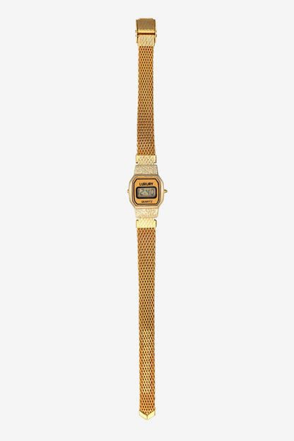 WCHRA62 - Tiny Square Metal Mesh Luxury Watch