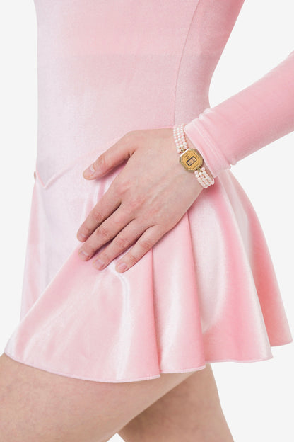 WCHRLUXB - Ladies 1980s Pearl Watch