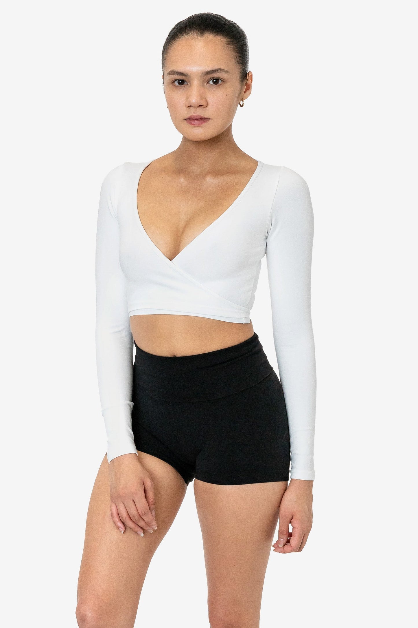 83077GD - Garment Dye Long Sleeve Wrap Top
