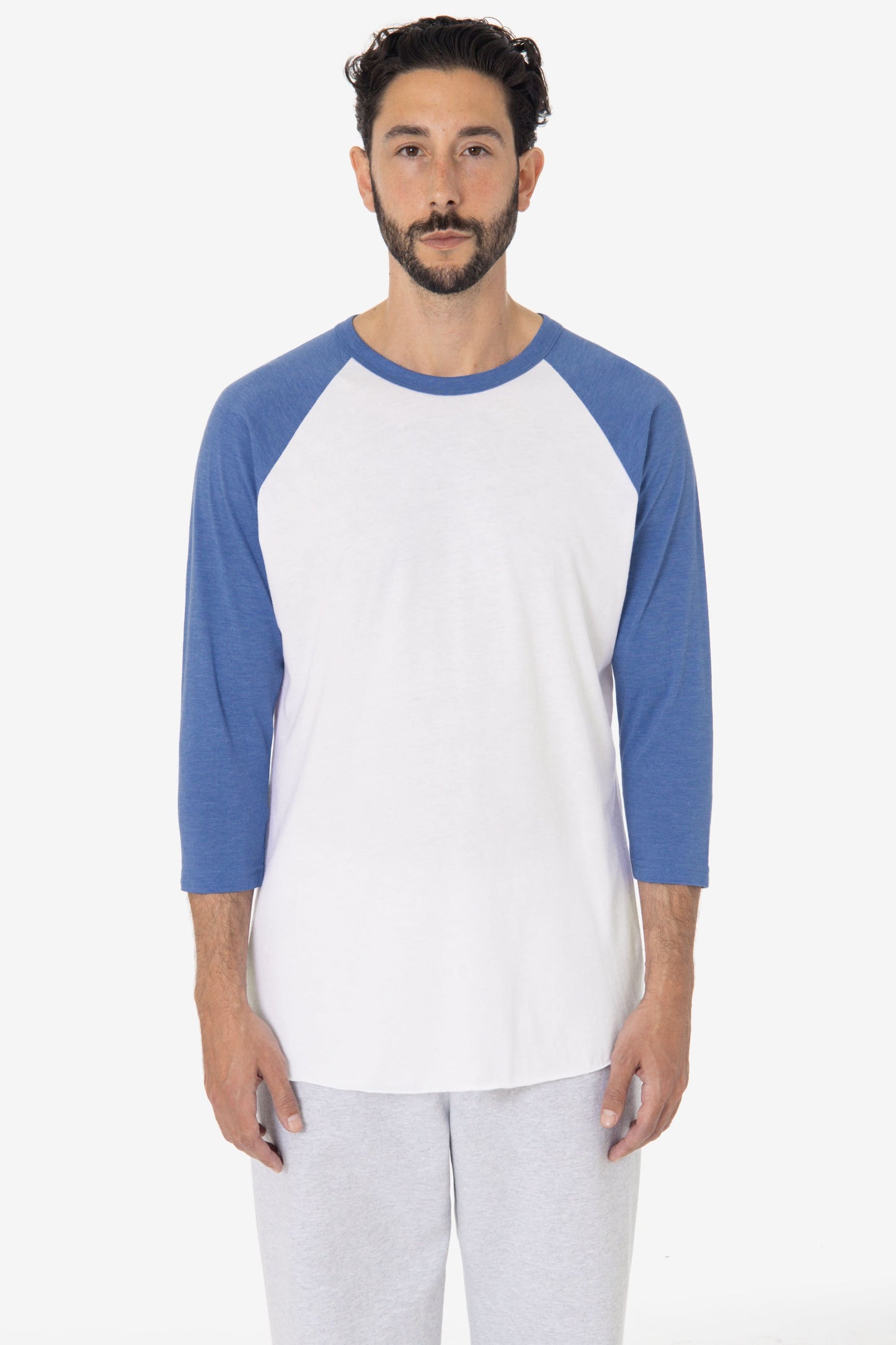 FF53 - 3/4 Sleeve Poly Cotton Raglan