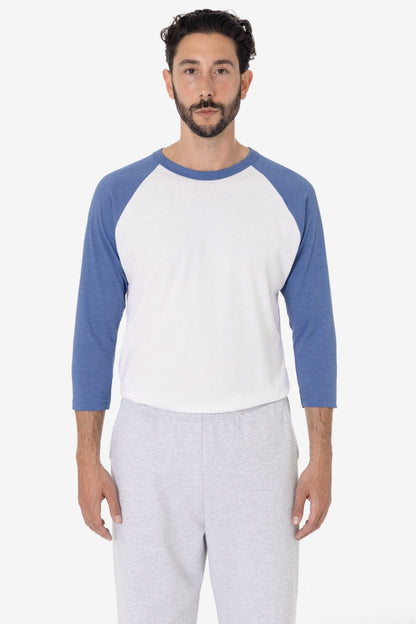 FF53 - 3/4 Sleeve Poly Cotton Raglan