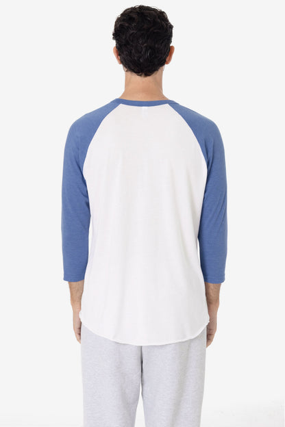 FF53 - 3/4 Sleeve Poly Cotton Raglan