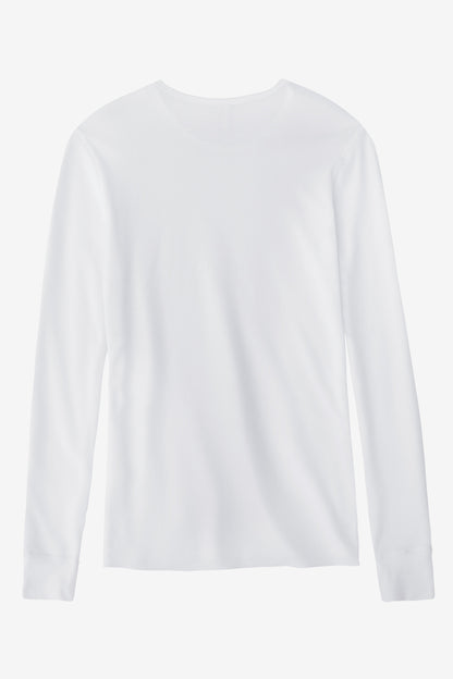 T407 - Poly-Cotton Thermal Long Sleeve Crewneck