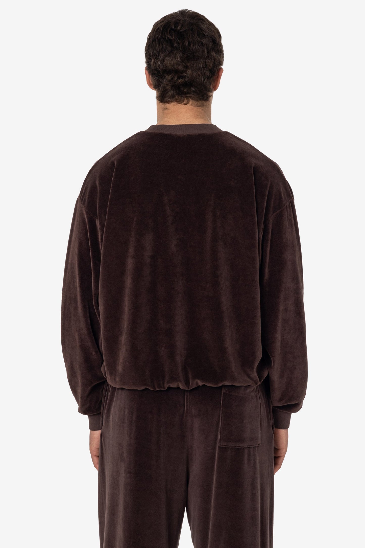 VLR56GD - Garment Dye Velour V-neck Sweatshirt