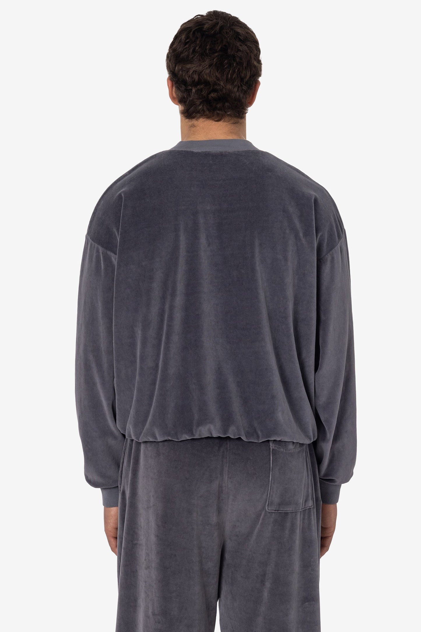 VLR56GD - Garment Dye Velour V-neck Sweatshirt