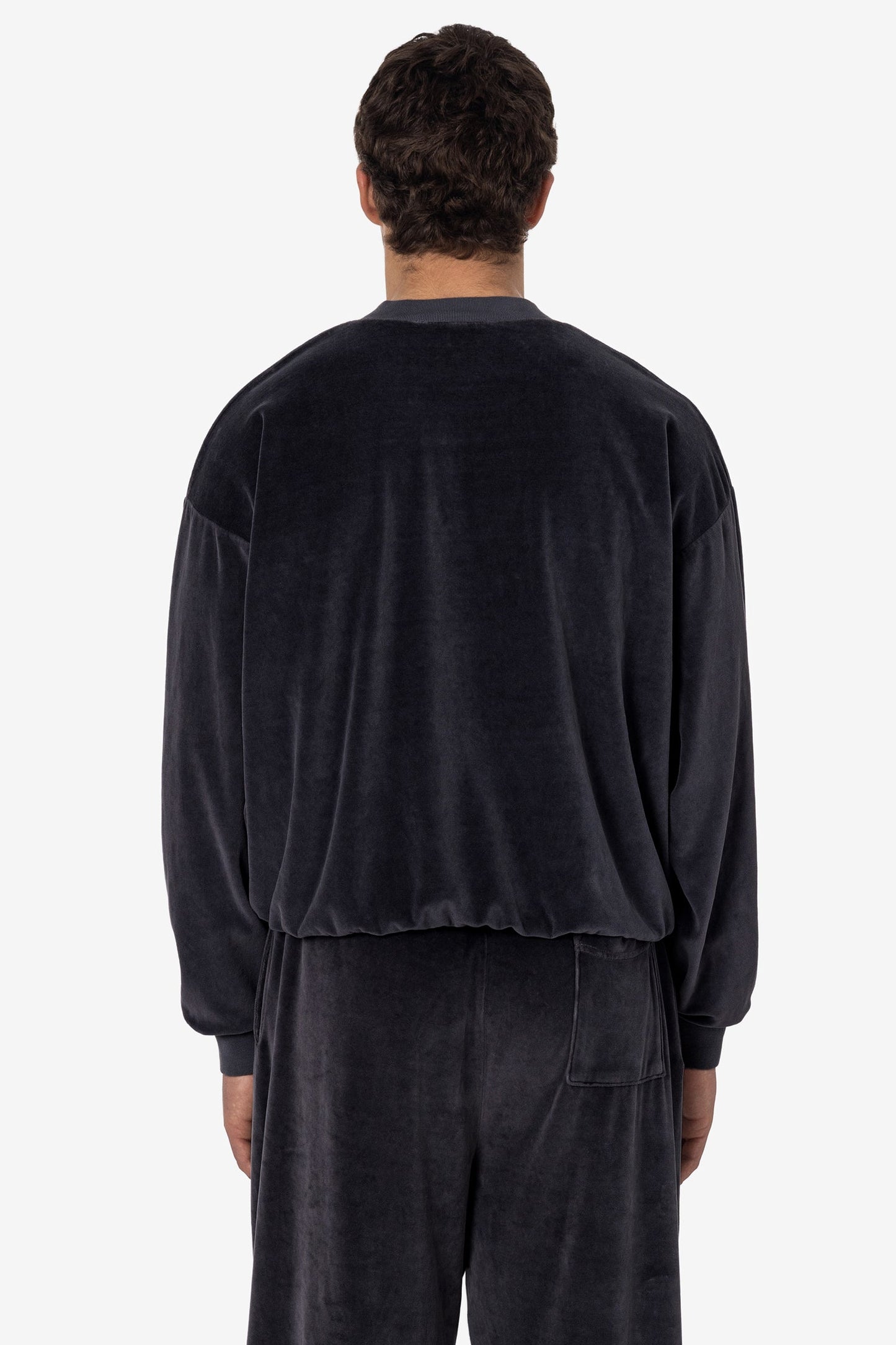 VLR56GD - Garment Dye Velour V-neck Sweatshirt