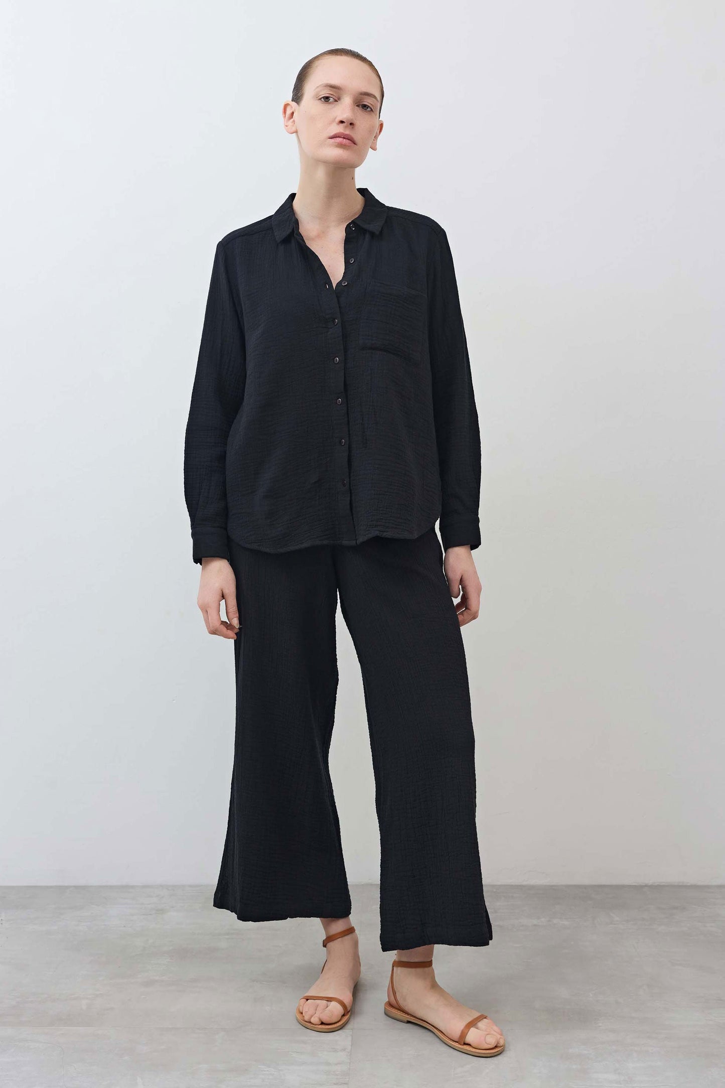 Airy Wide Leg Pants