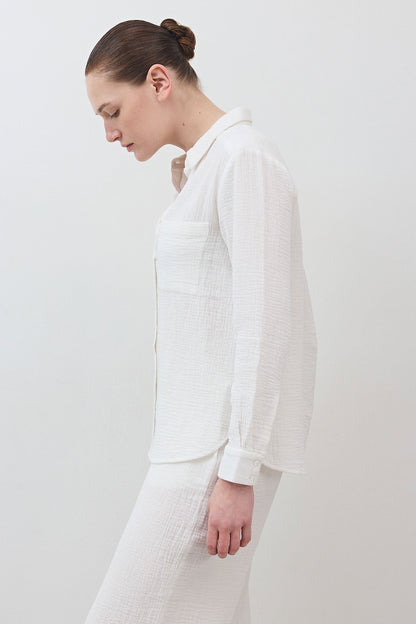 Airy Button Down Tunic