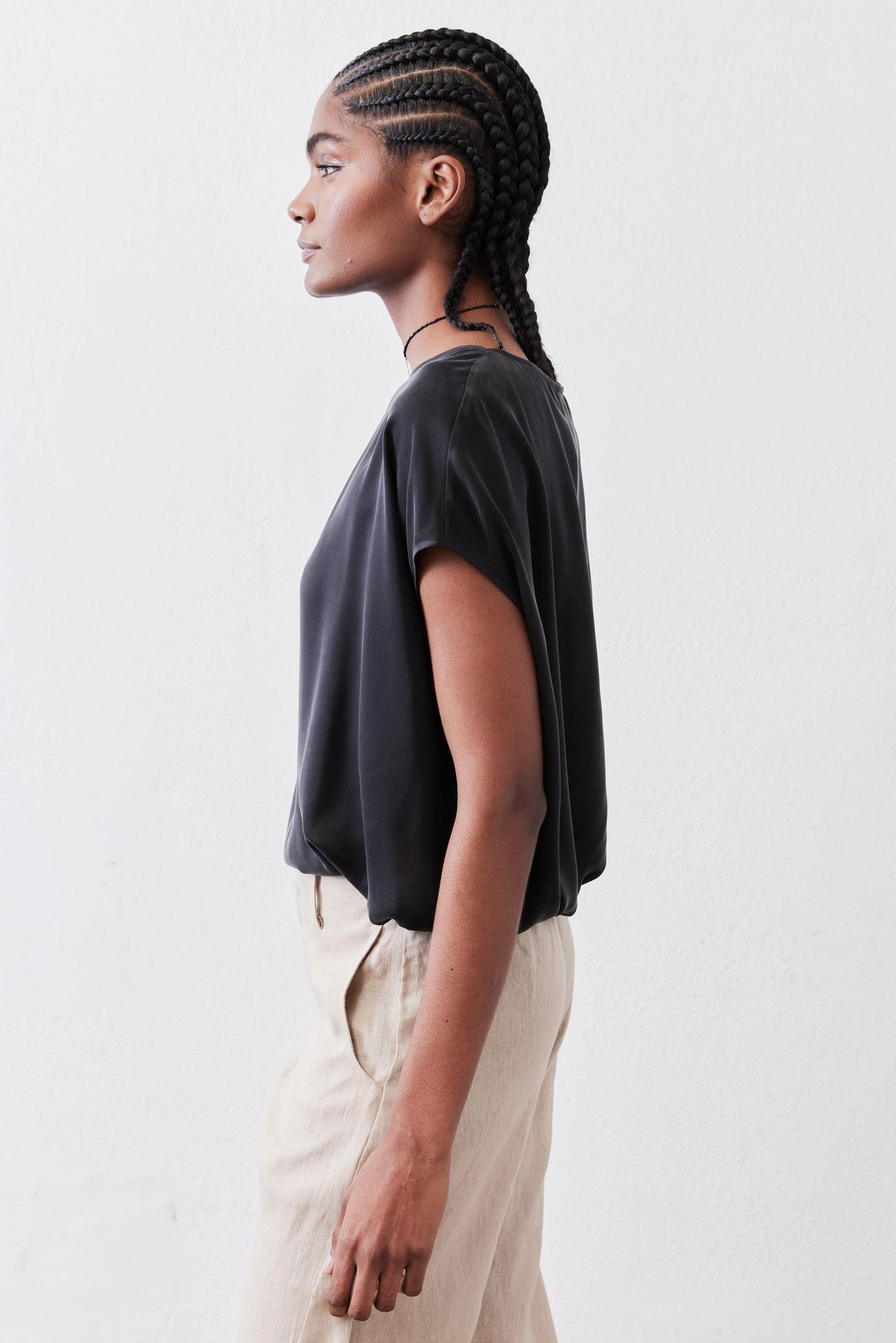 Almost A Tee Silk Blouse