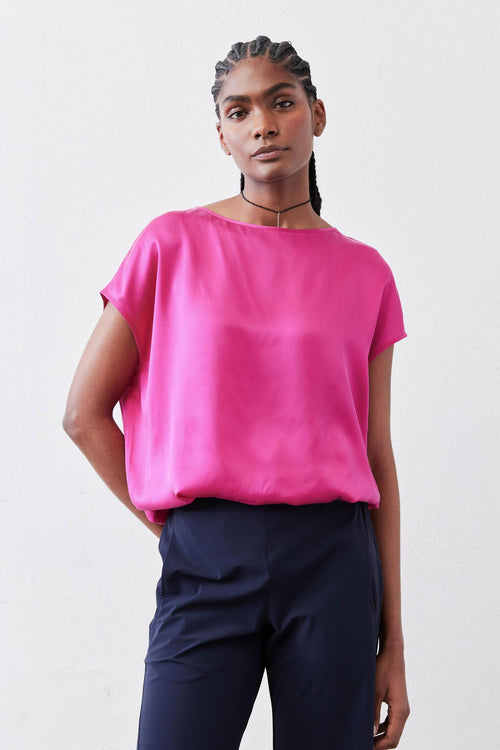 Almost A Tee Silk Blouse