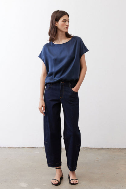 Almost A Tee Silk Blouse