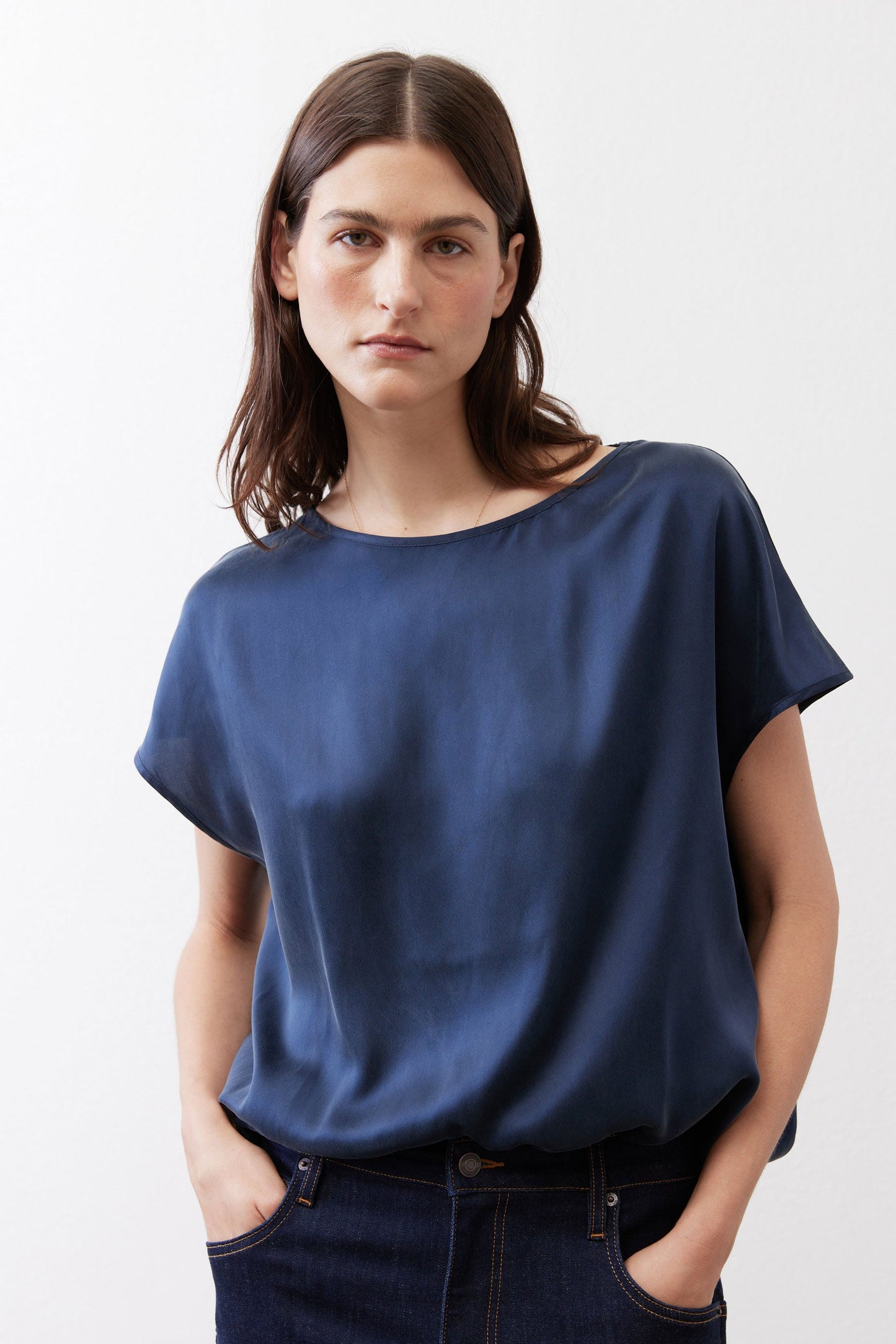 Almost A Tee Silk Blouse