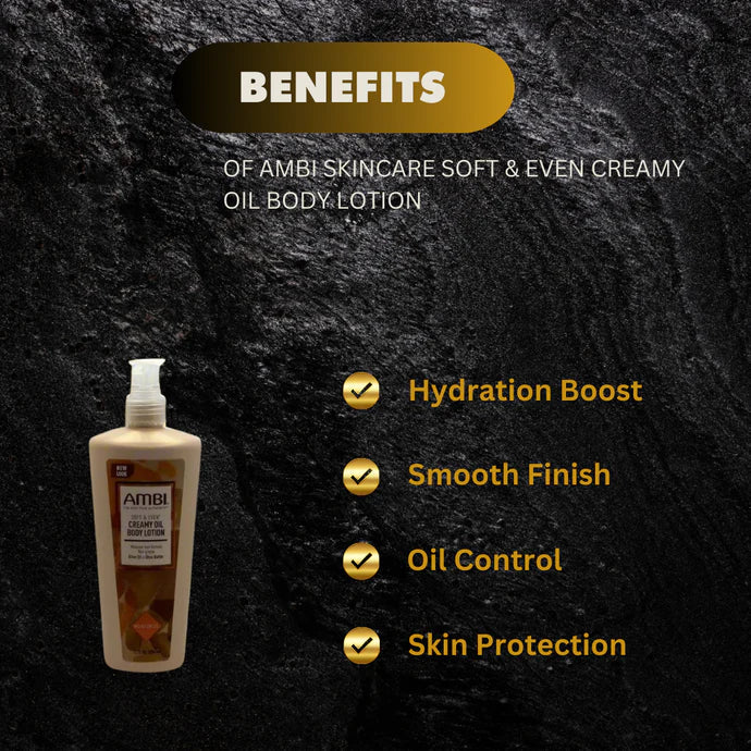 Ambi Skincare Soft & Even Creamy Oil Body Lotion