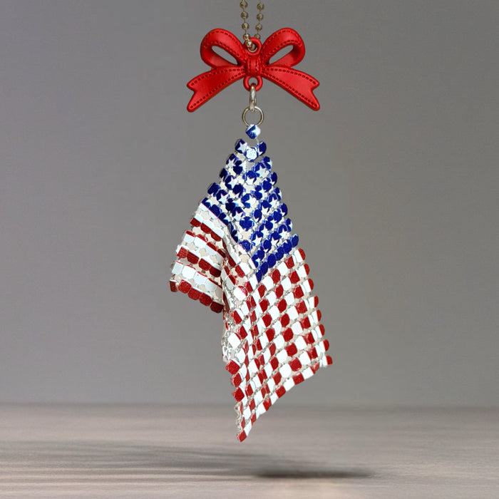 American Flag Charm - Tumbler Handle Charm