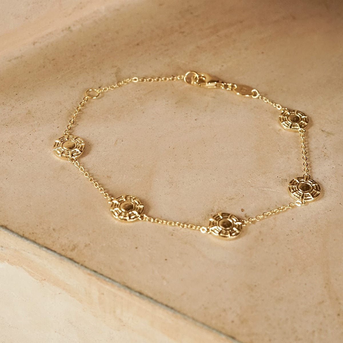 Apollo Amulet Bracelet 18ct Gold Plate