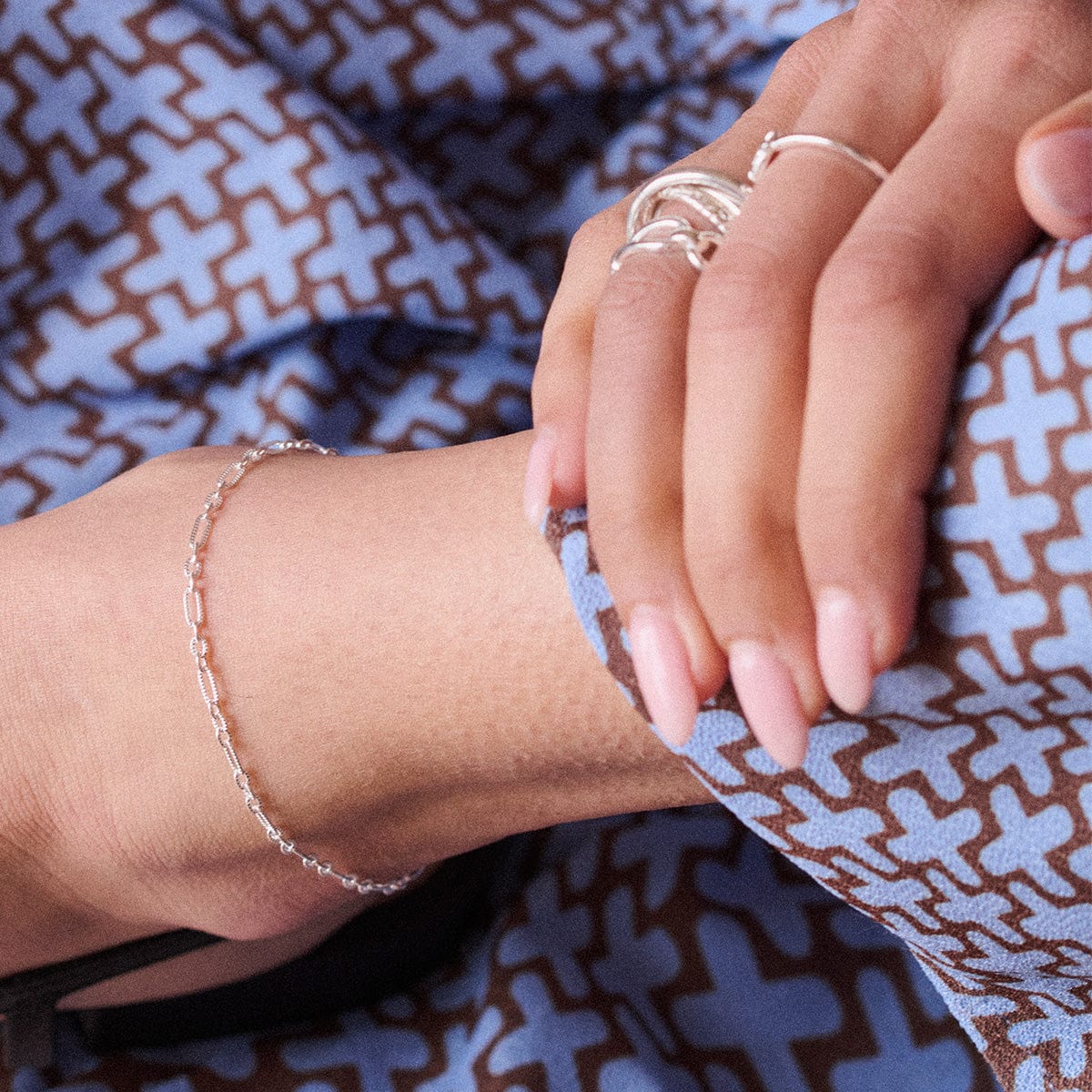Apollo Chain Anklet Sterling Silver