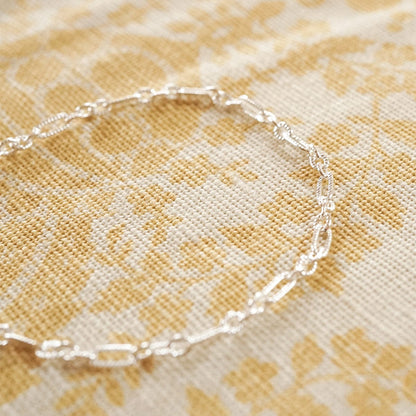 Apollo Chain Anklet Sterling Silver