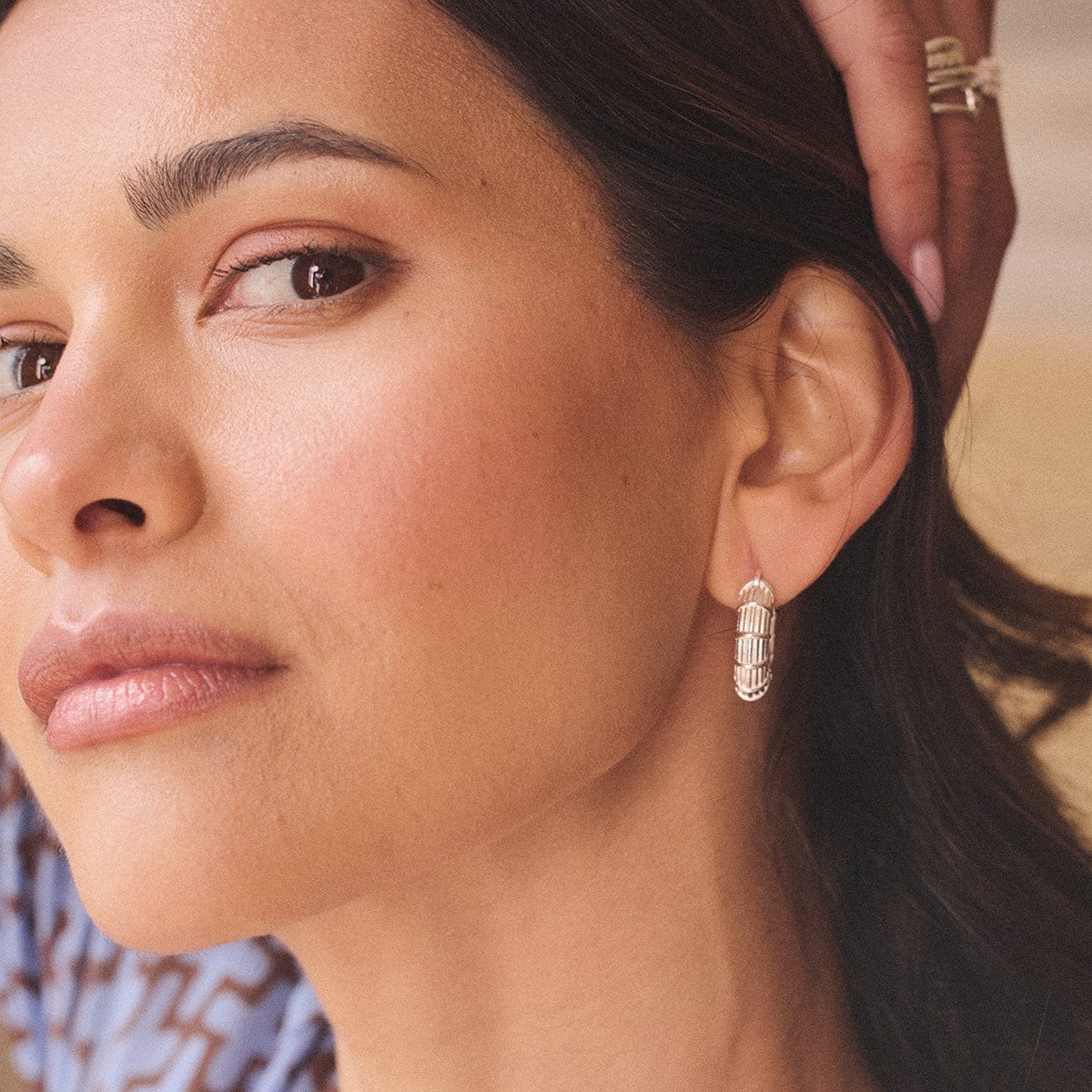 Apollo Hoop Earrings Sterling Silver