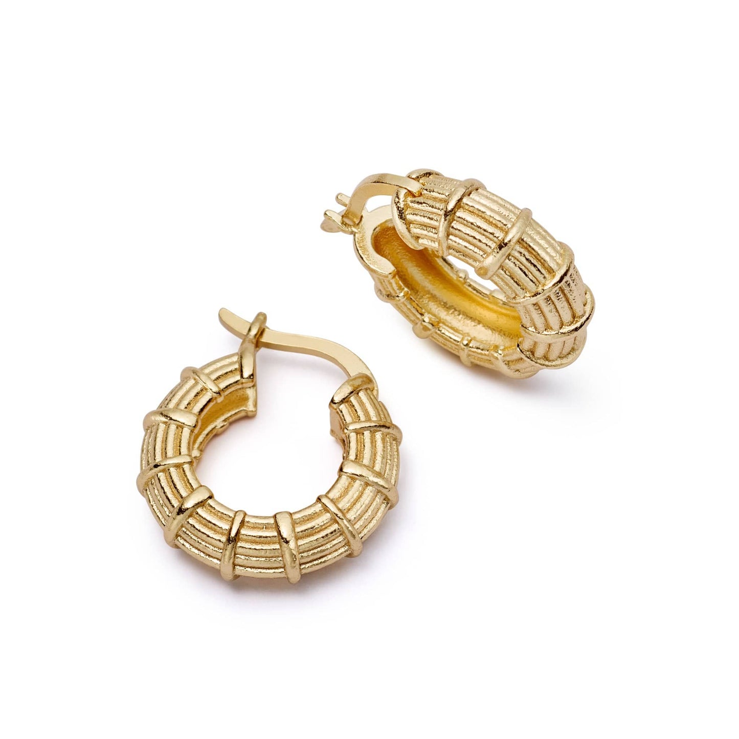 Apollo Large Hoop 18ct Gold Plate