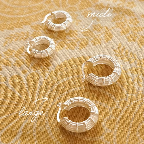 Apollo Large Hoop Silver Plate