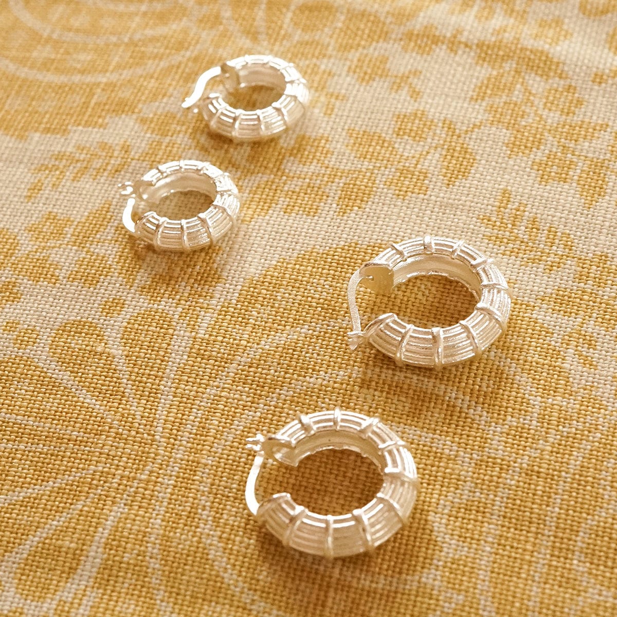 Apollo Hoop Earrings Sterling Silver