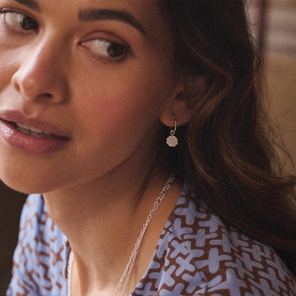 Apollo Sparkle Drop Earrings Sterling Silver