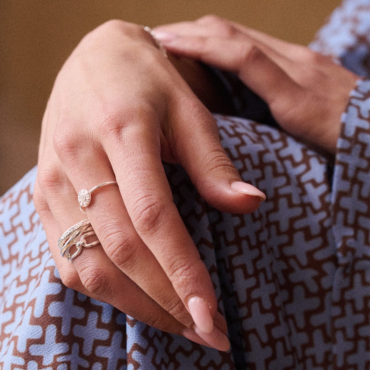 Apollo Sparkle Ring Sterling Silver