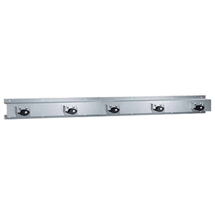 ASI 8215-5 Mop & Broom Holders Rack Surface Mounted - Satin - Prestige Distribution