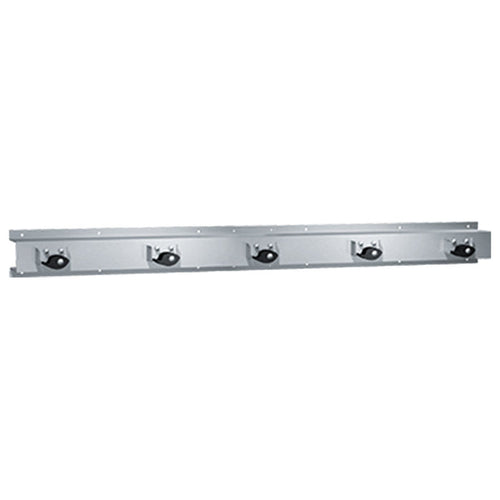 ASI 8215-5 Mop & Broom Holders Rack Surface Mounted - Satin - Prestige Distribution