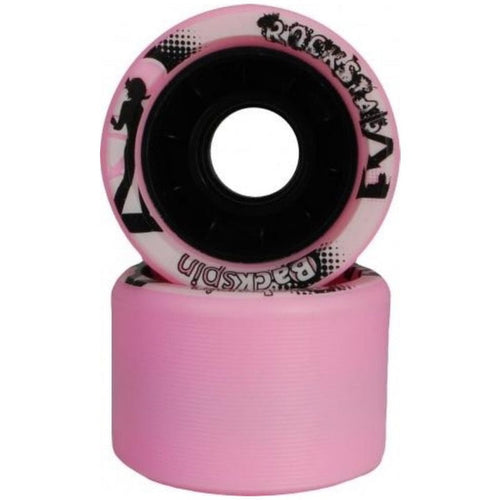 BackSpin Rockstar Pink Roller Skate Wheels 62MM