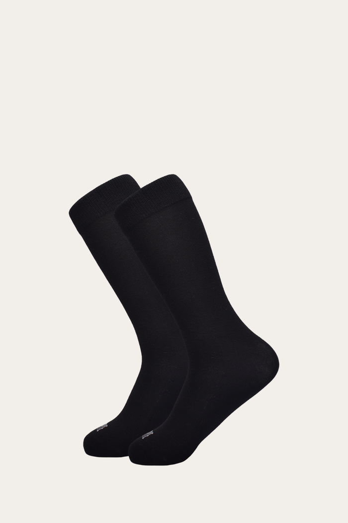Bamboo Boot Sock 2 Pack - Black