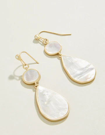 Batina Earrings Grey Mother-of-Pearl
