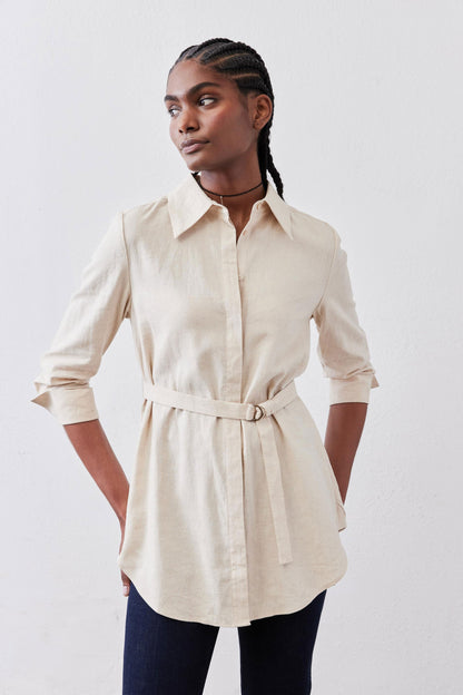 The Belted Linen Tunic